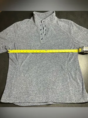 Duluth Trading Co Women’s Size 2XL Grey Frost Lake Fleece Pullover thumbnail 4