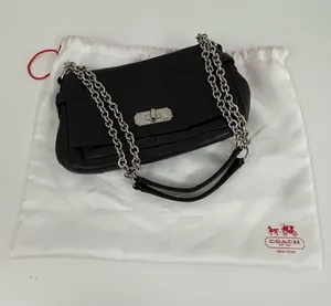 Coach Chelsea Convertible Crossbody Shoulder Bag Turnlock Flap Black F17825 thumbnail 1
