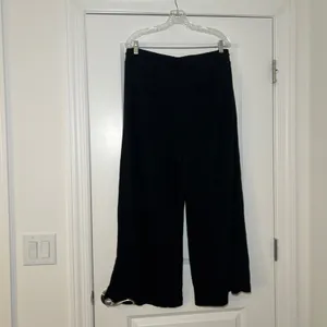 Lou & Grey Black Wide Leg Drawstring Lounge Pants XL comfy coz minimal thumbnail 5