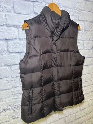 Eddie Bauer Women’s Puffer Vest Premium Quality Goose Down Brown Size Large thumbnail 4