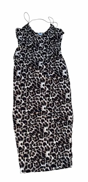 Women's Animal Print Pull On Stretch Strappy Coverup Dress Size M #260349 thumbnail 1