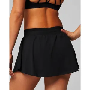 Fabletics Black Cloud‎ Jersey Flounce Skirt Skort with Pockets Womens Large XL thumbnail 3