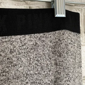Pink by Victoria's Secret Grey Knit Joggers Small thumbnail 3