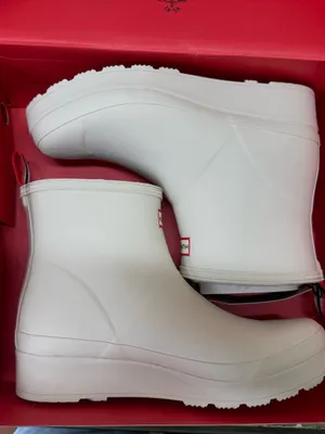 Hunter Women's Original Play Short Rain Boots white willow size 11 NIB thumbnail 5