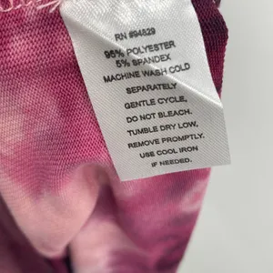 Derek Heart Womens Pink Purple Tie Die Sweater Top Shirt Long Sleeve NEW Medium thumbnail 7