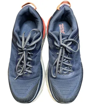 Hoka One One Bondi 7 Shoes Womens Size 8 Blue Mesh Running Sneakers 1110519BIBBL thumbnail 1