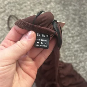 Shein Brown dress size XS thumbnail 3