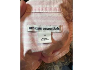 Amazon Essentials Classic Button Down Shirt XS Light Pink & thumbnail 5