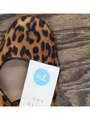A New Day Mary Jane Ballet Flats with Buckle Strap Leopard Brown Multi 7.5M thumbnail 6