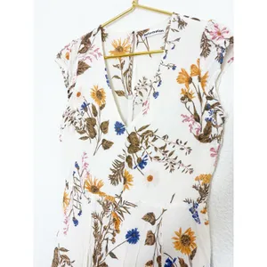 Reformation Deven Floral Print Ruffle Sleeve Mini Dress Feminine Coquette Chic thumbnail 8