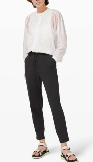 Lululemon Keep Moving Pant 7/8 High-Rise Drawstring Waist in Black W1632 Sz 4 thumbnail 5