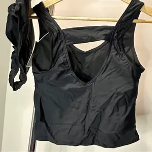 New Sleek High Waisted Black Bikini Swim Set, Small thumbnail 3
