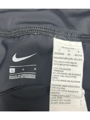 Nike Mini Golf Performance Skirt Skort Women Large Black Tennis Pickleball thumbnail 7