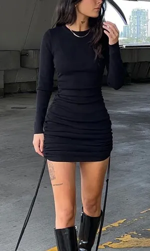 Princess Polly Lioness Military Minds ruched dress thumbnail 1