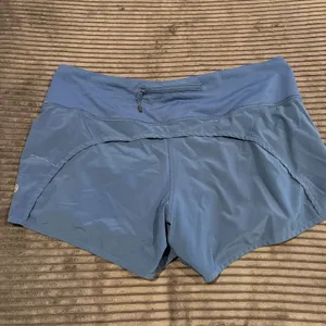 Lululemon Speed Up LR Lined Short 3.5" Lined Powder Blue Size 8 See Pics thumbnail 8