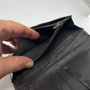 Coach Signature Coated Canvas Slim Black Wallet thumbnail 8