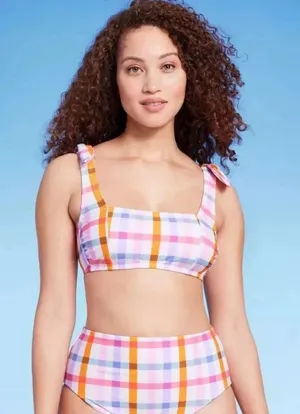 Kona Sol Plaid Bikini Set thumbnail 1