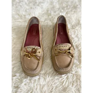 Sperry Top-Sider Boat Shoes Leather Pink Sequins‎ Women's Size 8M thumbnail 2