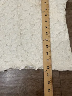 Rampage Lace Babydoll Blouse Top Size XL Cream Ivory Y2K Fairy Coquette Girly thumbnail 9
