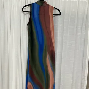 GB by Gianni Bini Multicolor Sleeveless Mesh Dress thumbnail 5