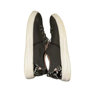 Hey Dude‎ Karina Women's Size 9 Black Sneakers Snakeskin Heel Slip On Shoes thumbnail 5