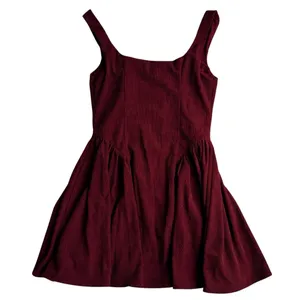Altar'd State Ollie Mini Dress Burgundy Corduroy XS thumbnail 4
