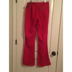 1pc Cherokee Adult Red Scrub Pants Nurse Medical Drawstring Size XS thumbnail 5