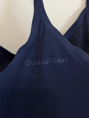 Outdoor Voices Exercise Dress Medium Blue Adjustable Straps Built-in Shorts thumbnail 6