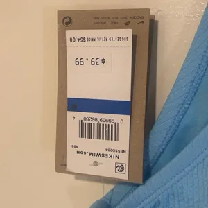 Nike Swim Ribbed Bikini Bottoms Blue Size M – New with Tags thumbnail 3