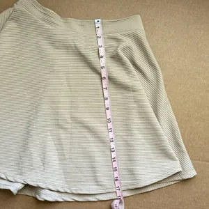 Charlotte Russe Ribbed Knit Skater Skirt Tan Women Size M thumbnail 4