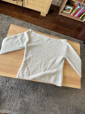 abercrombie boucle off the shoulder sweater thumbnail 4