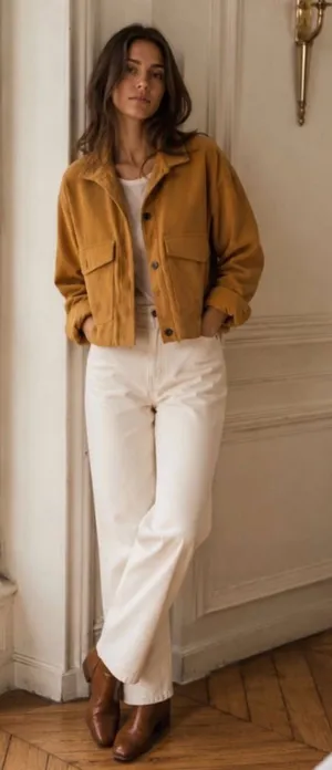 AVEC LES FILLES Relaxed Corduroy Flap Pocket Jacket Shacket Size S NWT thumbnail 1