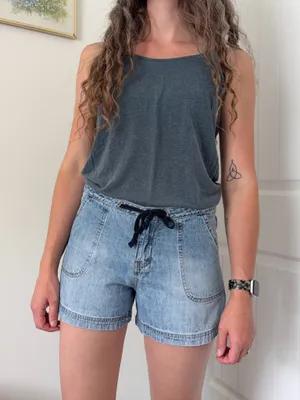 Union Bay Y2k Light Wash Drawstring Denim Shorts thumbnail 1