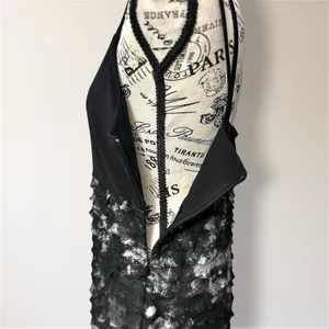 Joseph Ribkoff Black Silver Metallic Ruffle Dress Homecoming Cocktail Party‎ 12 thumbnail 8