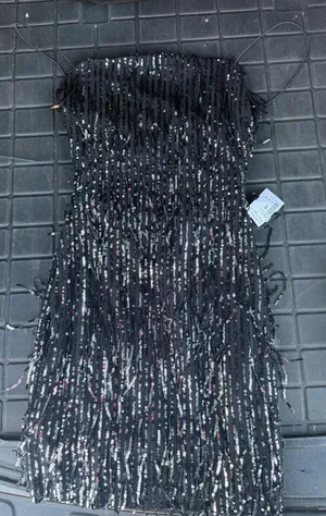 Edge Fringe Sequin Mini Dress thumbnail 2