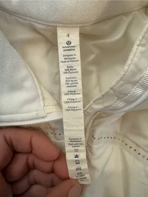 EEUC lululemon "Run For The Cold" vest white size 4 thumbnail 4