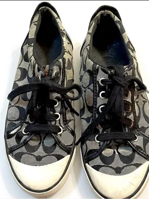Coach Black Signature Canvas Sneakers thumbnail 1
