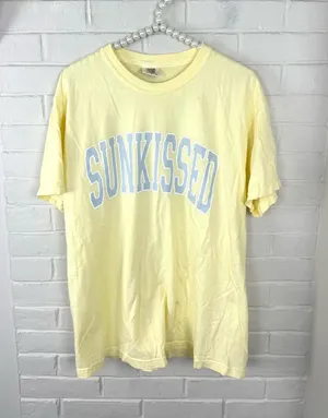 Sunkissed Coconut Yellow Logo Tee Size L Size L thumbnail 1