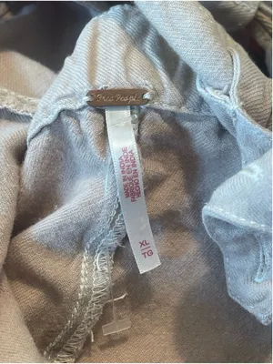 Free People Call On Me Tan Linen Blend Zip Front Wide Leg Jumpsuit Size XL thumbnail 11