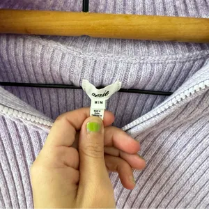 Aerie late night quarter zip sweater lilac purple butter soft form fit M thumbnail 4