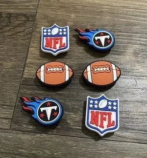 Crocs Tennessee Titans Football Team Sports Charm For Shoe Charms - 6 Pieces thumbnail 2