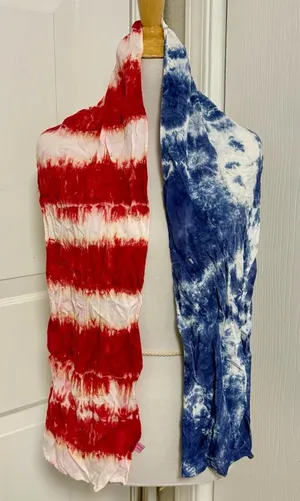 Americana Tie Dye Head Wrap Scarf I5 thumbnail 1