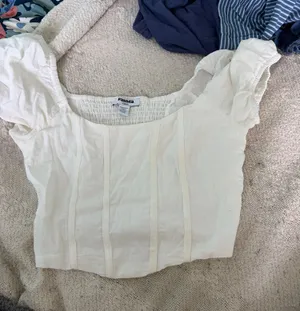 white closet puff sleeve tilly’s top thumbnail 1