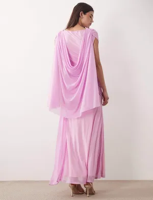 ASOS Pink Dress Maxi thumbnail 6