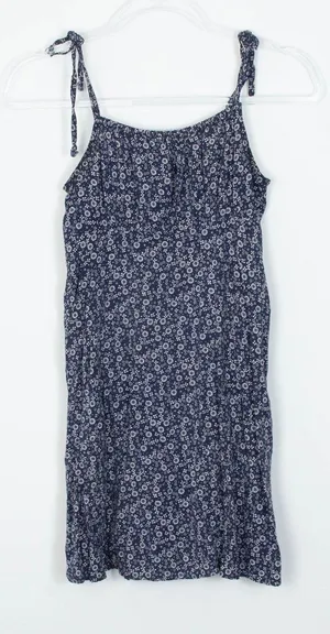 American Eagle Womens Blue Floral Babydoll Mini Dress Size XS Dainty Coquette‎ thumbnail 1