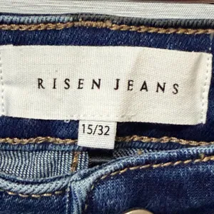 Risen Jeans Womens High Rise Skinny Dark Wash Stretch Denim RDP5556 Size 15/32 thumbnail 4