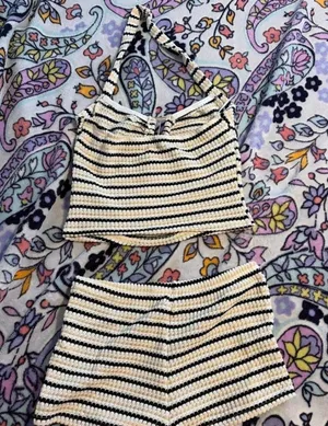 SheIn black tan two piece outfit thumbnail 1