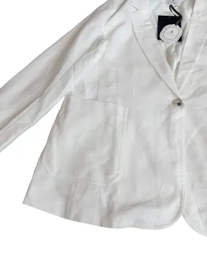 Tuckernuck Studio McGee White Linen Blend Blazer Pockets XX-Large Women's NWT thumbnail 4