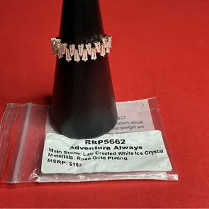 Bomb Party RBP5662 “Adventure Always” Crystal on Rose Gold Size 9 Ring NWT thumbnail 4