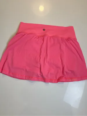 Lululemon neon pink women’s athletic tennis/golf‎ running skort size Small/6 thumbnail 2